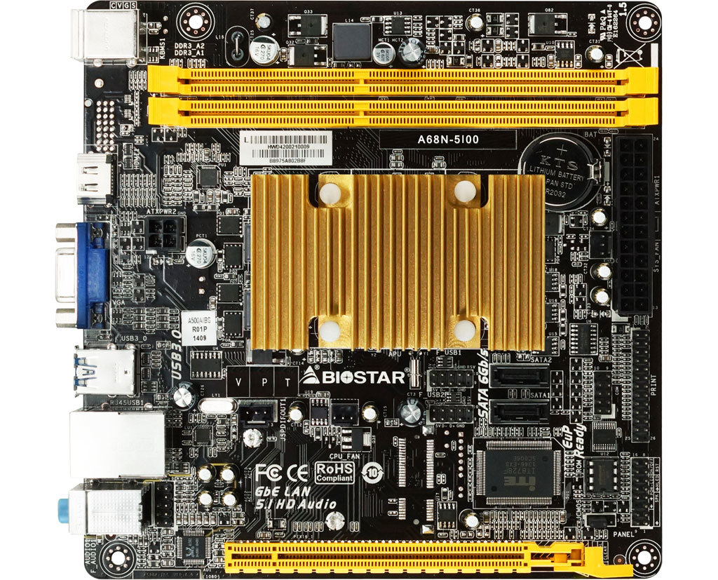 A68N-5100 AMD CPU onboard gaming motherboard