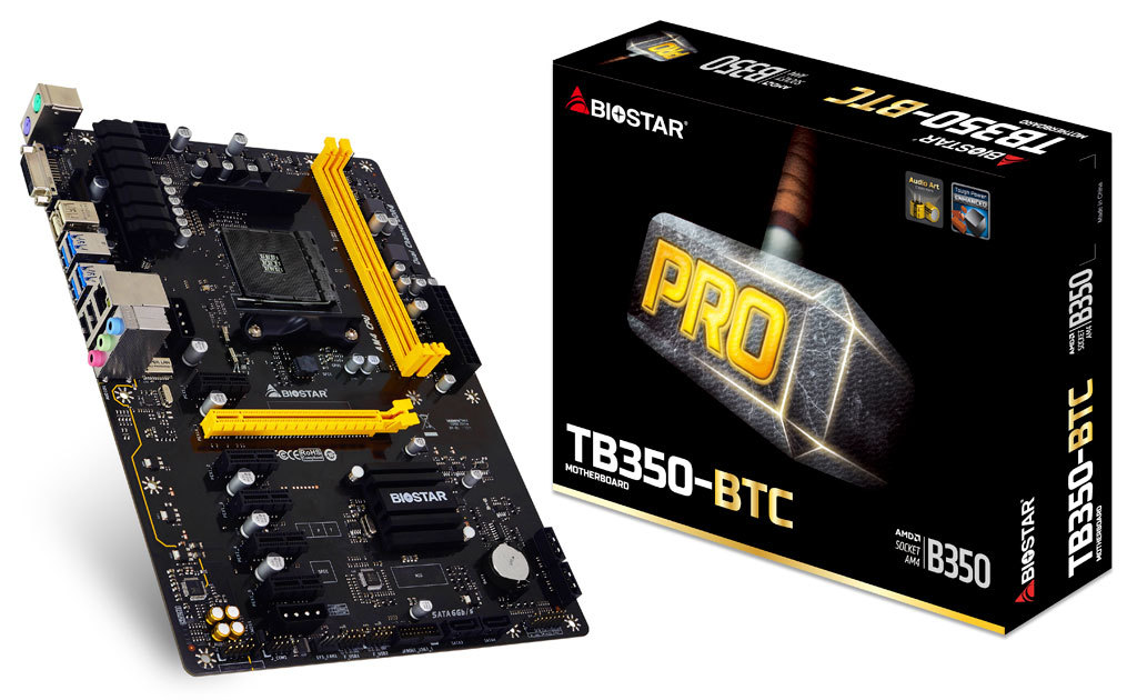 TB350-BTC AMD Socket AM4 gaming motherboard
