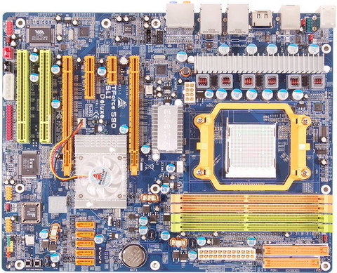 TForce 590 SLI Deluxe AMD Socket AM2 gaming motherboard