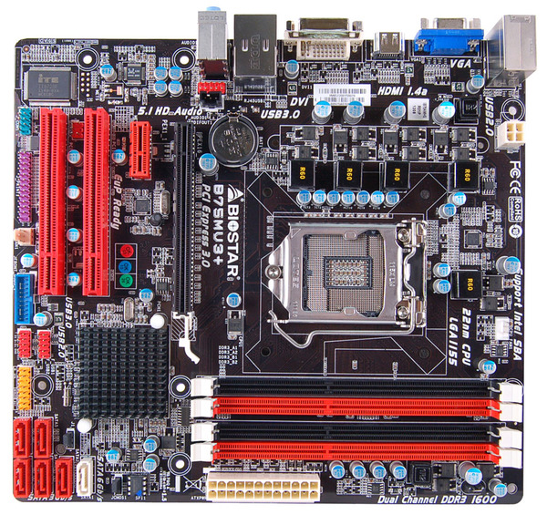 B75MU3+ INTEL Socket 1155 gaming motherboard