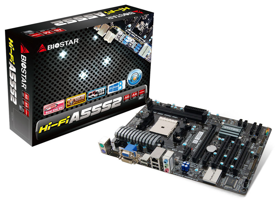 Hi-Fi A55S2 AMD Socket FM2 gaming motherboard