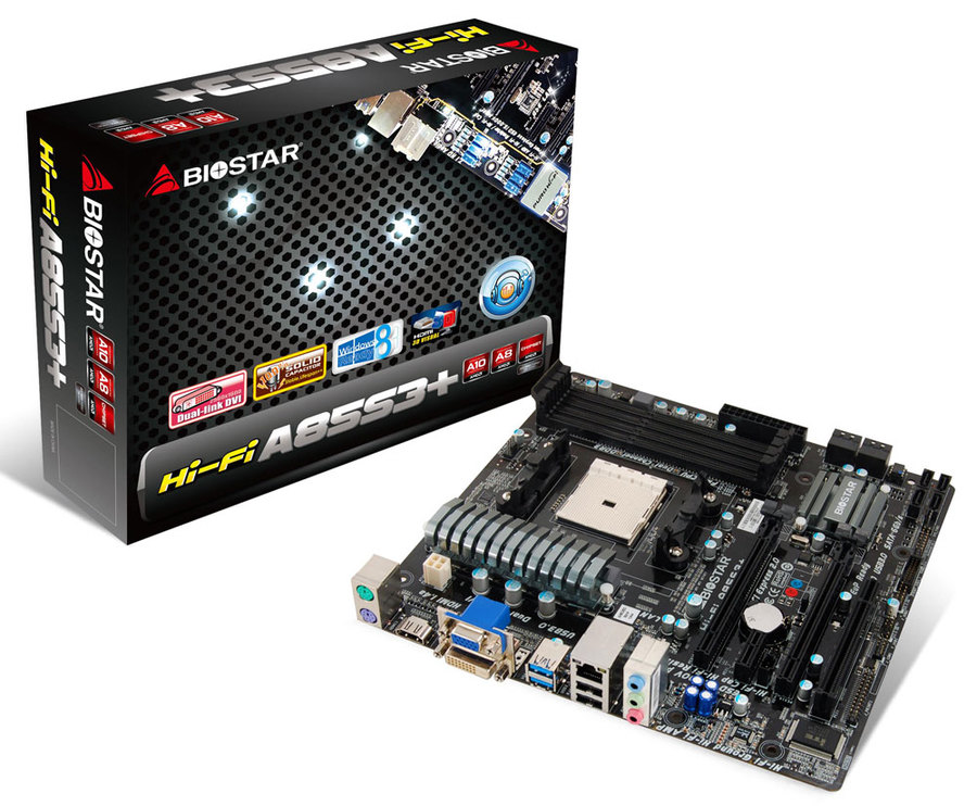 Hi-Fi A85S3+ AMD Socket FM2 gaming motherboard