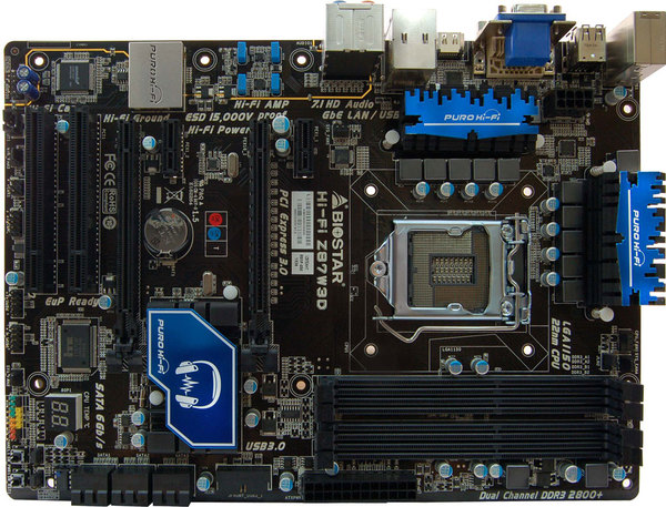 Hi-Fi Z87W 3D INTEL Socket 1150 gaming motherboard