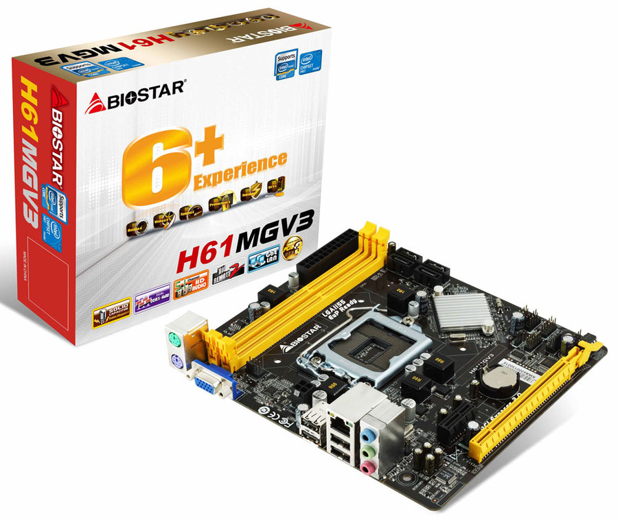 H61MGV3 INTEL Socket 1155 gaming motherboard