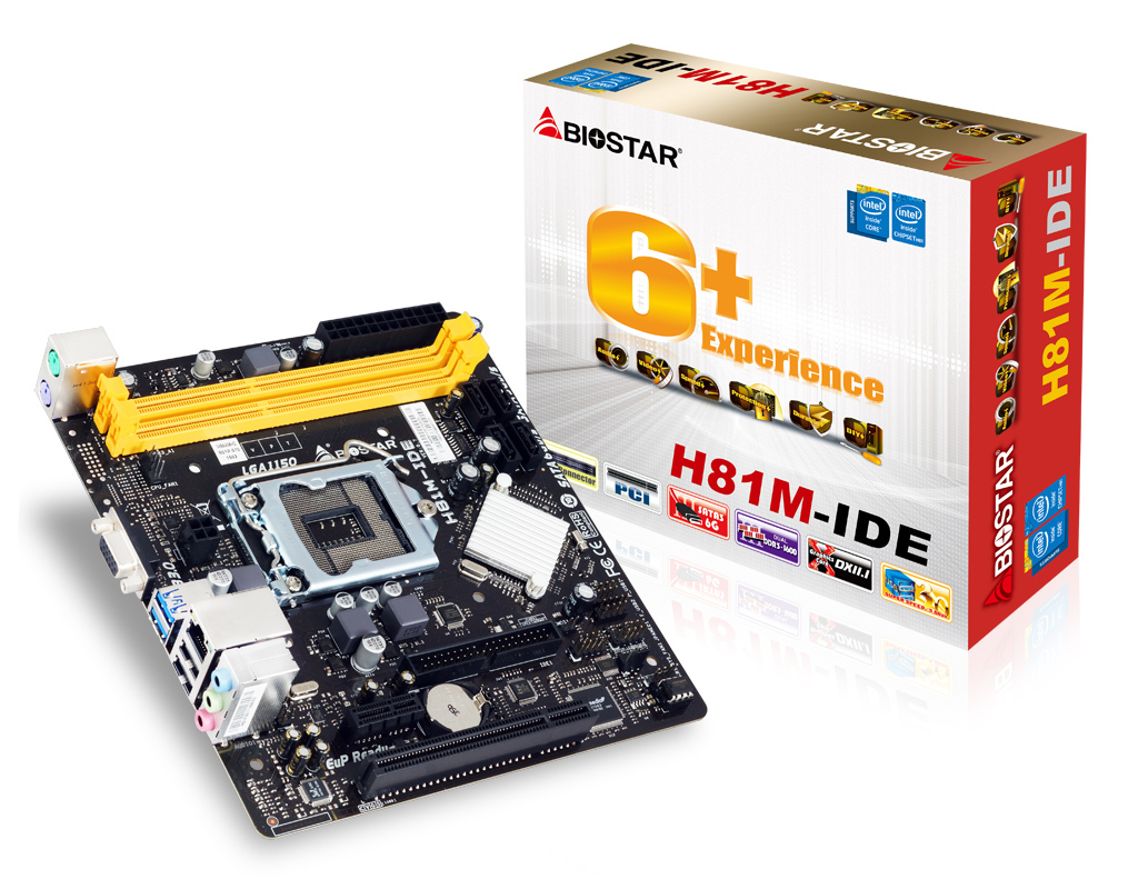 H81M-IDE INTEL Socket 1150 gaming motherboard