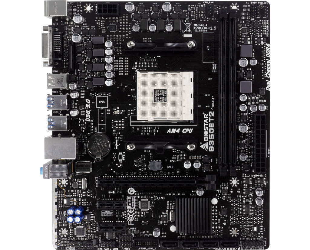 B350ET2 AMD Socket AM4 gaming motherboard