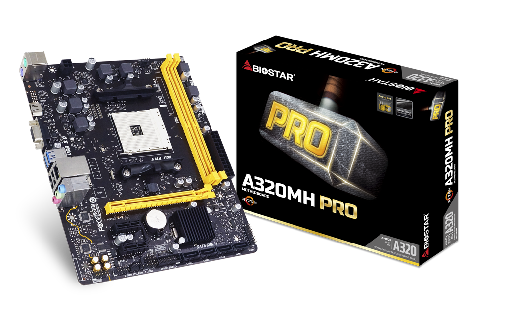 A320MH PRO AMD Socket AM4 gaming motherboard