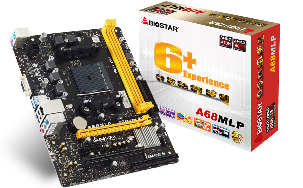 A68MLP AMD Socket FM2+ gaming motherboard