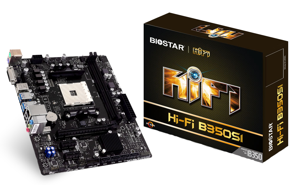Hi-Fi B350S1 AMD Socket AM4 gaming motherboard
