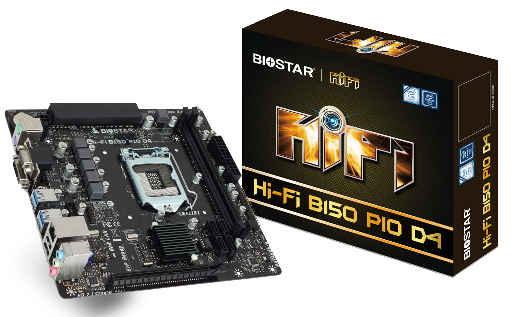Hi-Fi B150 PIO D4 INTEL Socket 1151 gaming motherboard